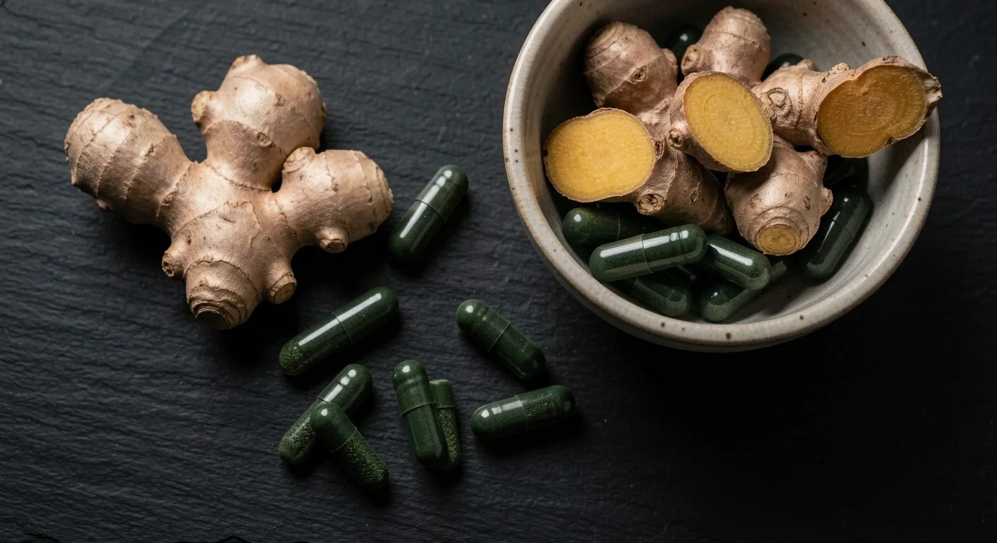 Natural supplement capsule macro detail